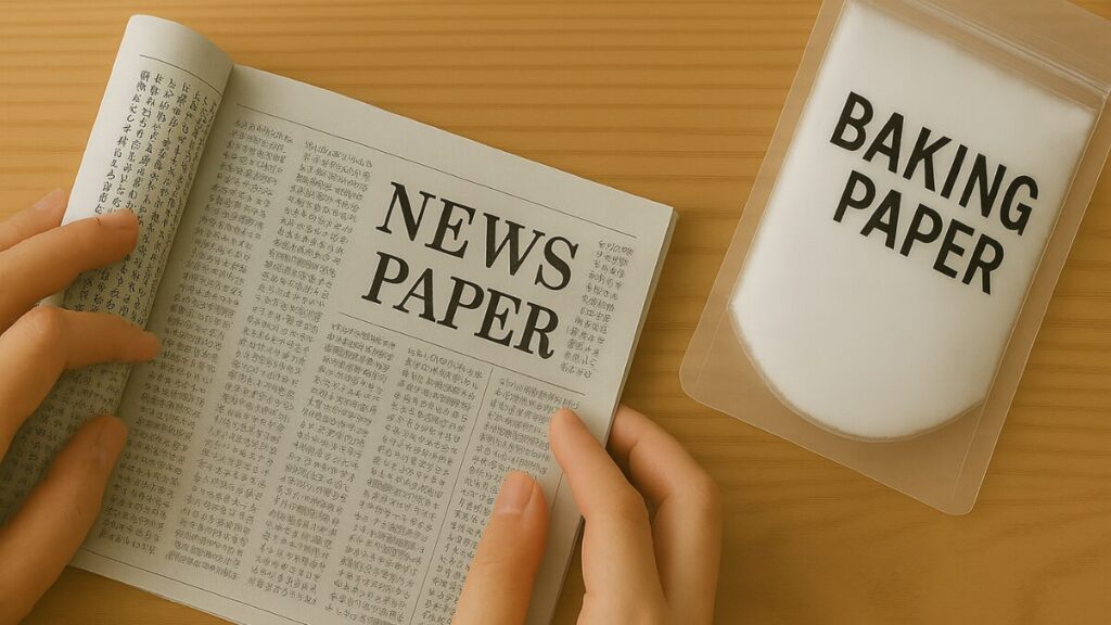 新聞紙+重曹のW消臭シートを自作する