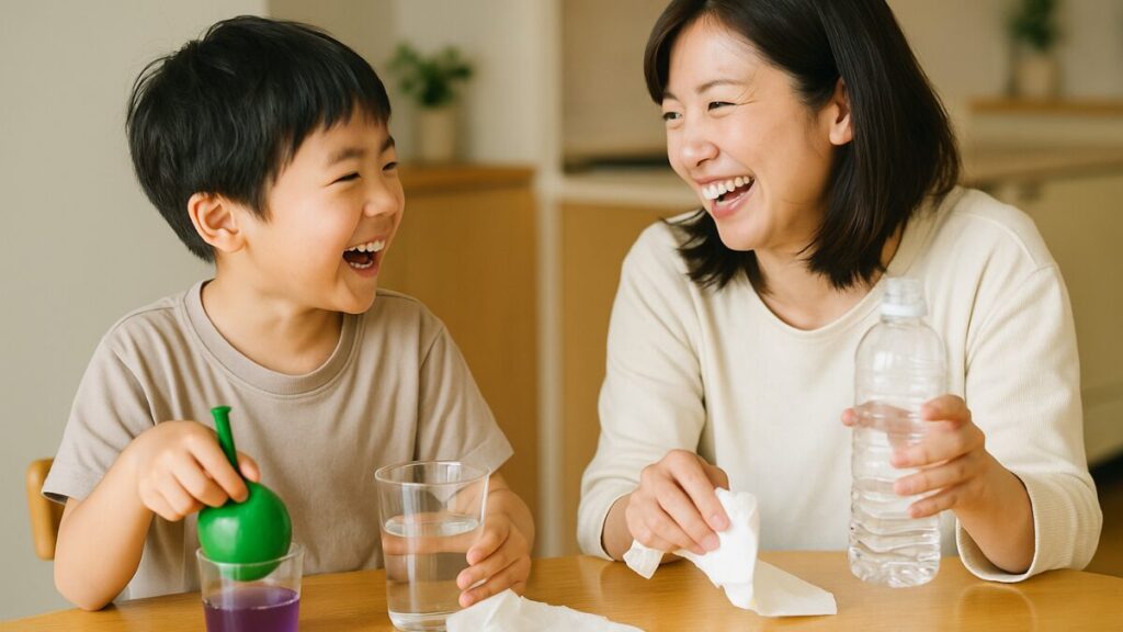 楽しんで片付け・対話している