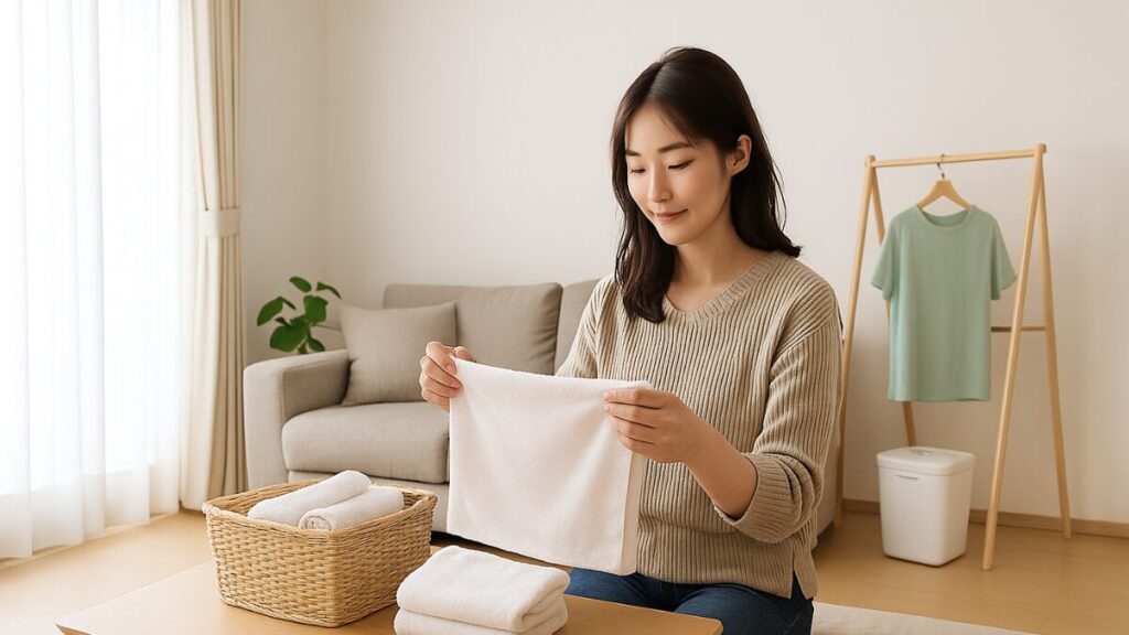 洗濯のストレスが減り、部屋がスッキリした後の風景
