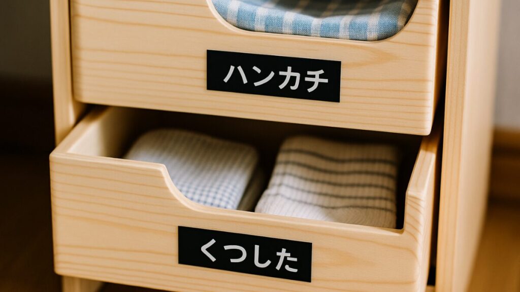 ラベリングした引出